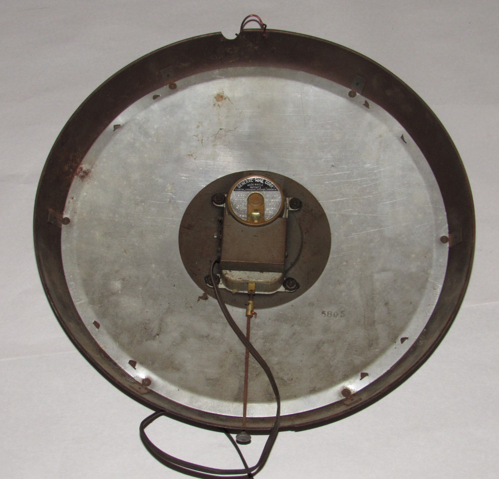 Seth Thomas General Electric Corp Electric Wall Clock 15" Round