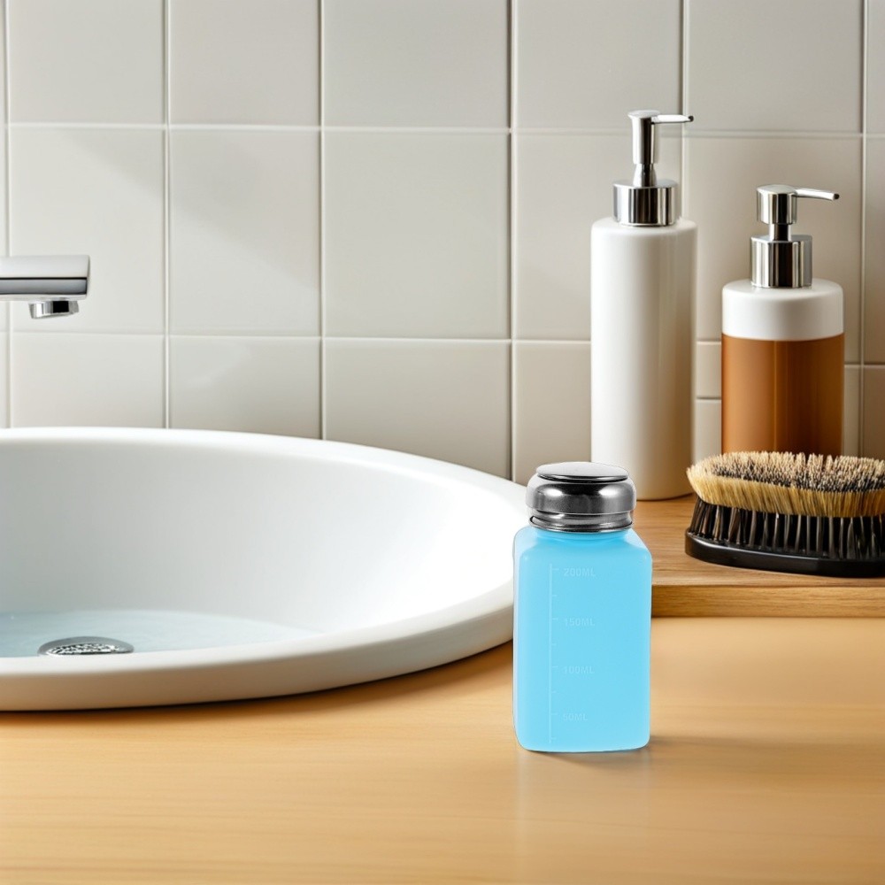 4 Pcs Empty Solvent Pump Bottle Anti Static Refillable Dispenser