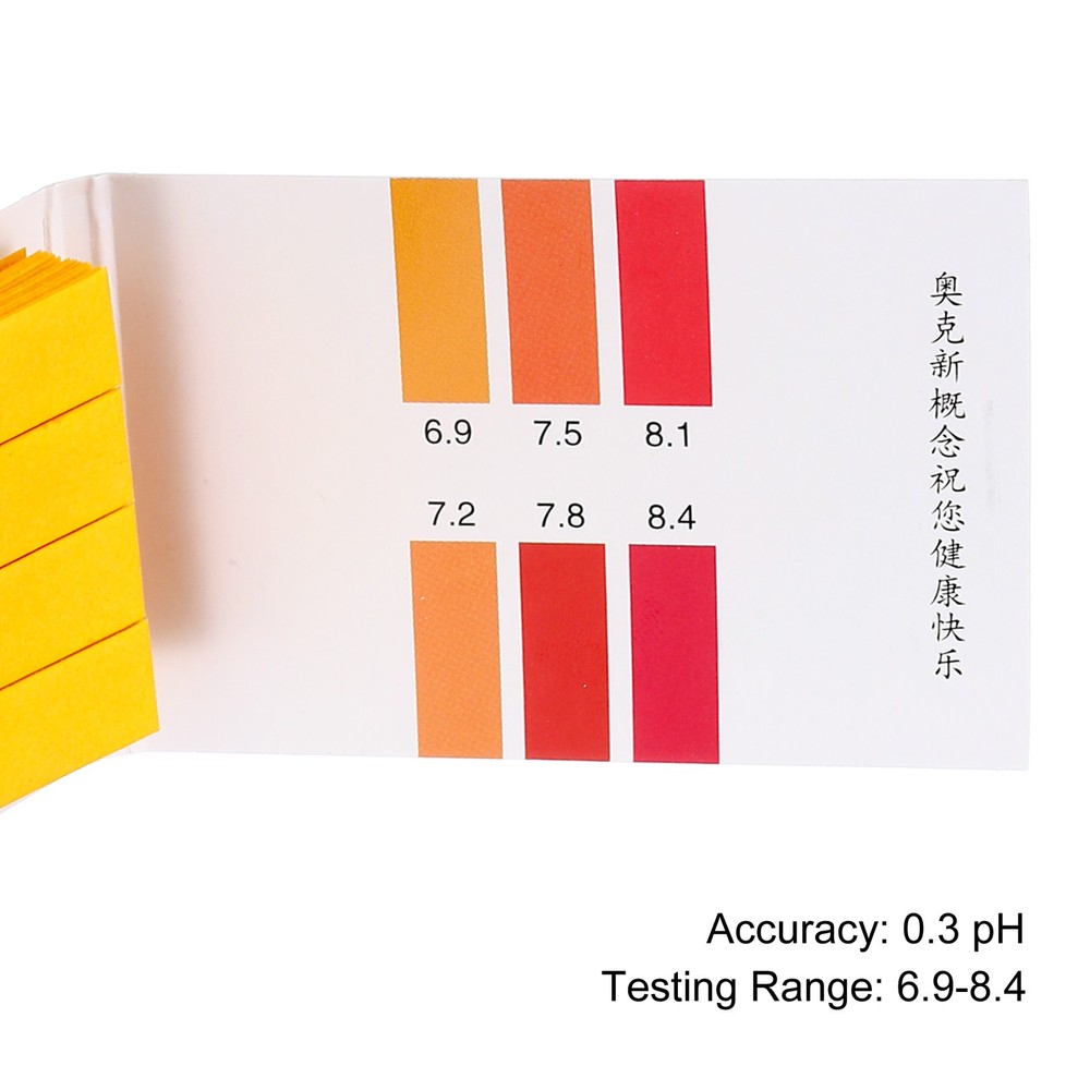 PH Test Strips 6.9-8.4pcs 80 Indicators Sunflower Maps Tester