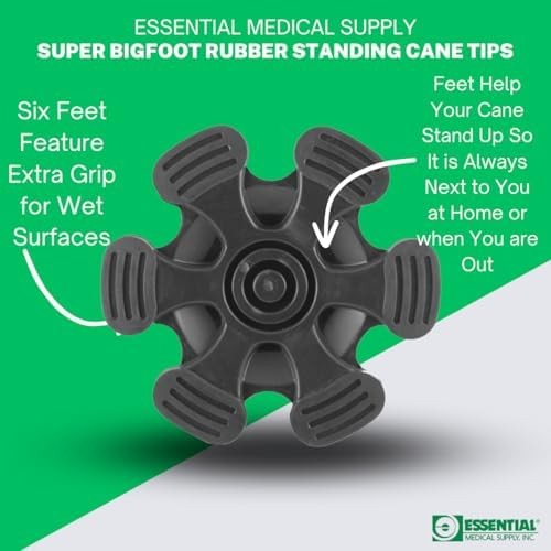 Self Standing Replacement Cane Tip Flexible Rubber Walking Stick