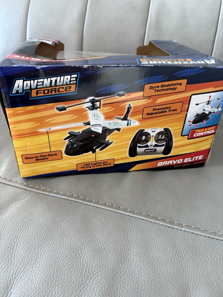 Adventure Force Bravo Elite Remote Control Helicopter Damaged Box