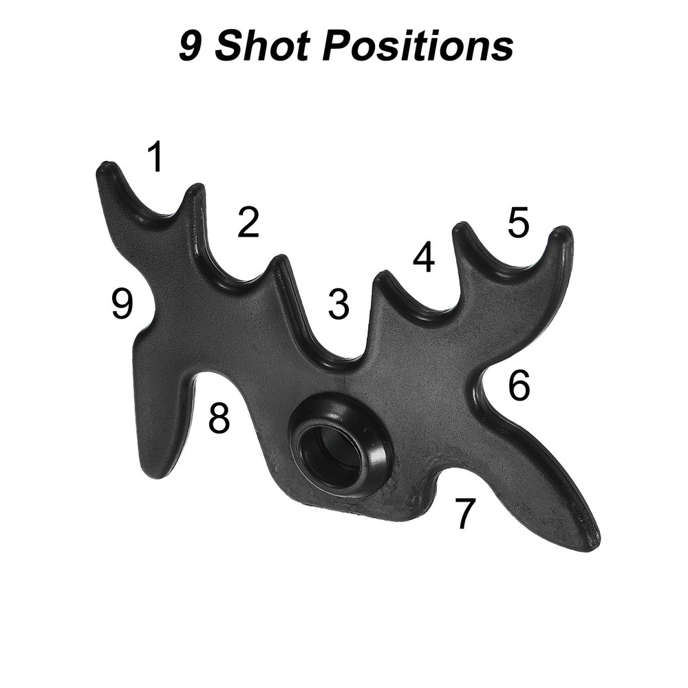Billiard Bridge Head 13mm ID, 4pcs Plastic for Pool Table, White Black