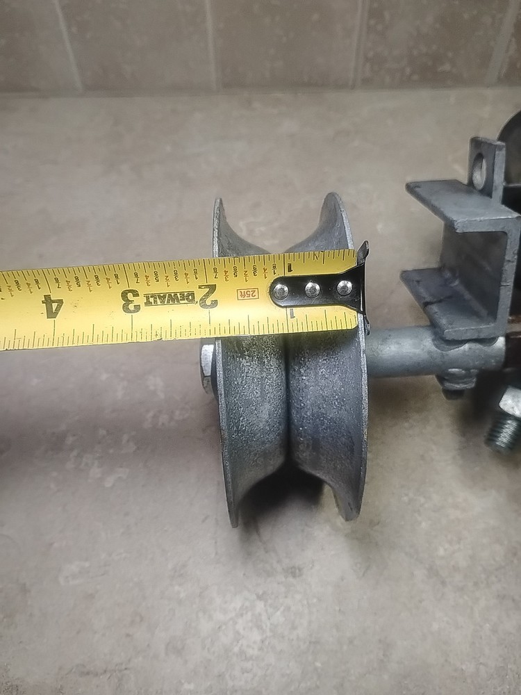 Sliding Gate Rollers, 5 5/8" Pipe Track Wheels for Chain Link Double U-2 Pack