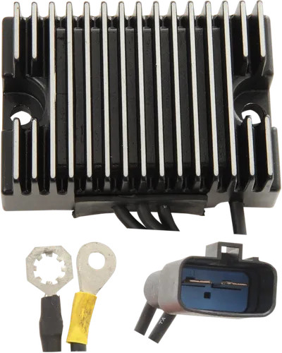 DS Black Solid State Voltage Regulator for Harley Dyna Wide Glide 00-03
