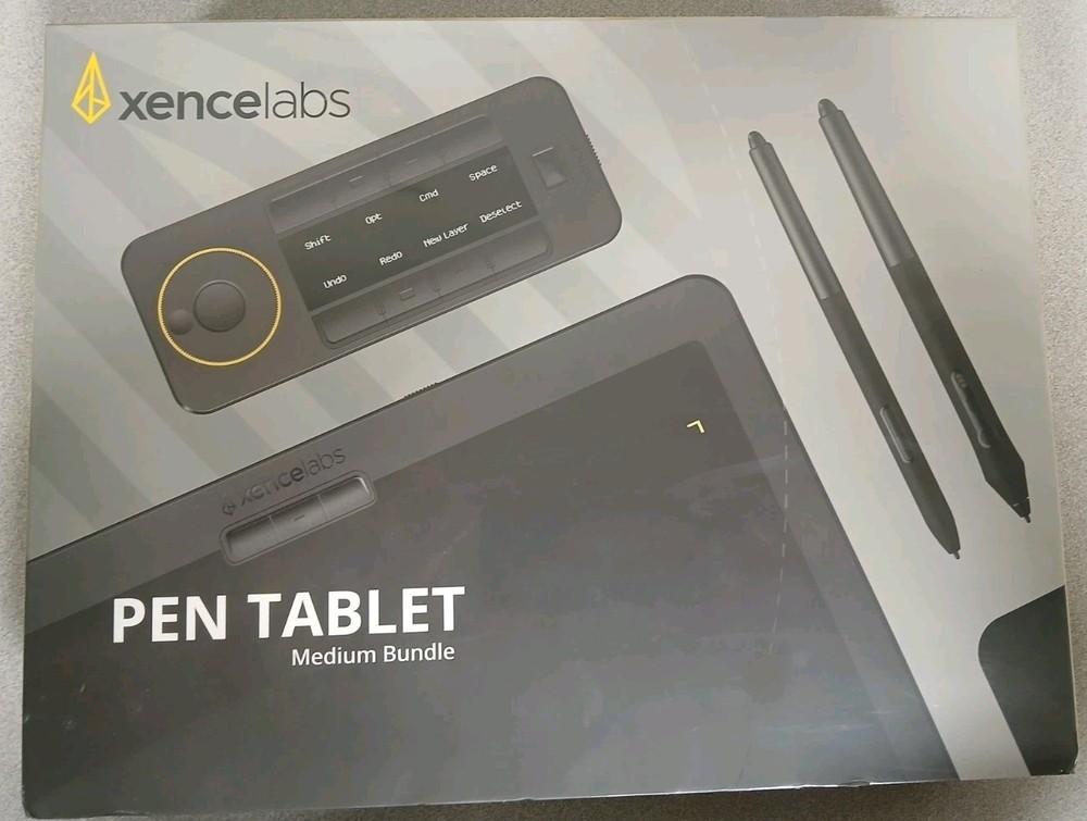 XenceLabs Drawing Pen Tablet Medium Bundle. Unopened still in plastic wrap.