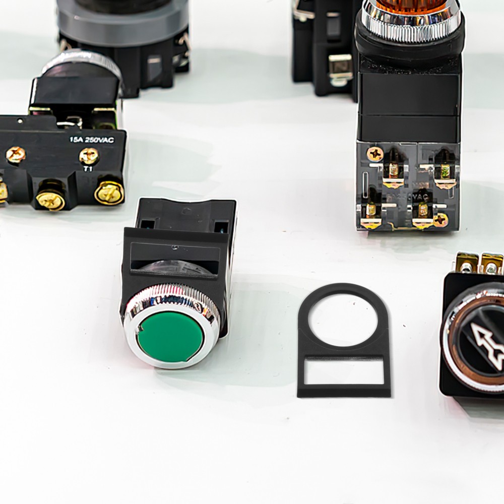 100 Pcs Electrical Logo Accessories Label Board Sign Back Button