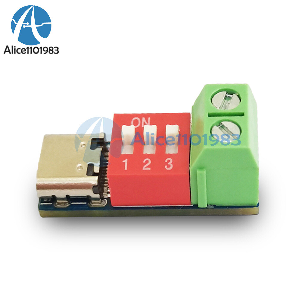 1-10PCS USB-C PD Trigger Board Module PD/QC Decoy Board Fast Charge USB Type-C