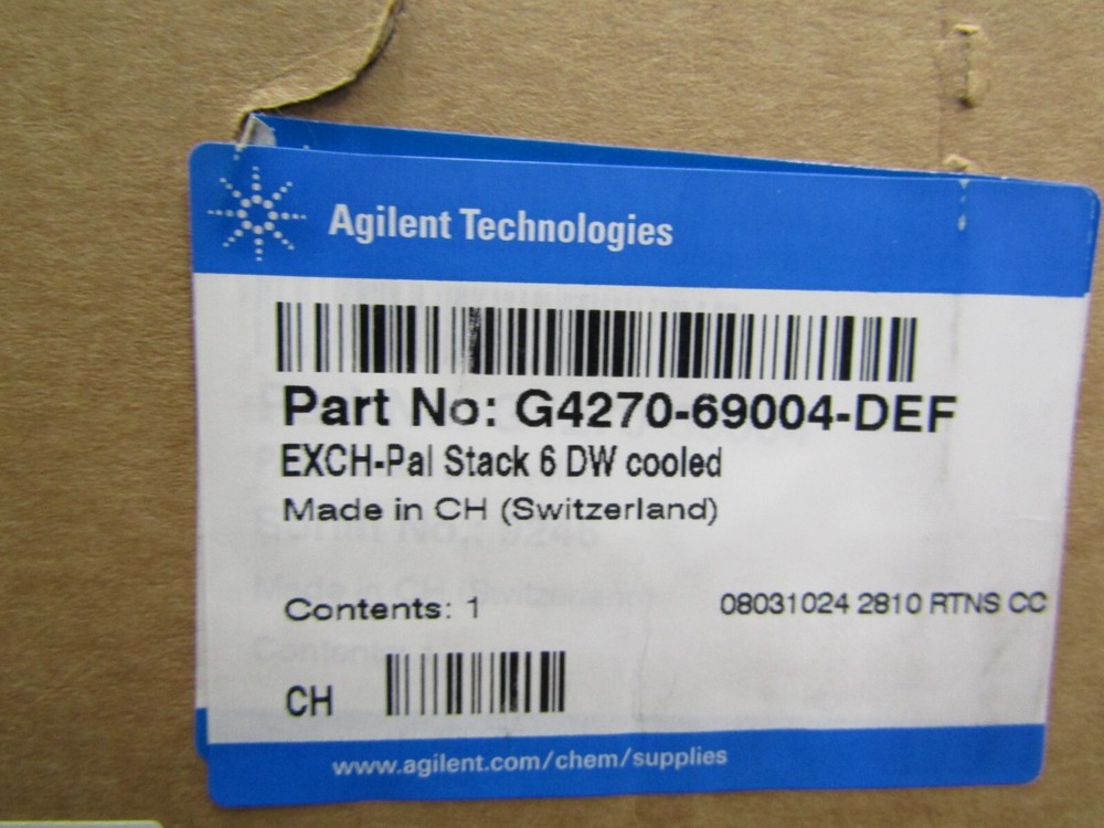 Agilent Tech. G4270-69004 Cooled 6 DW PAL Stack