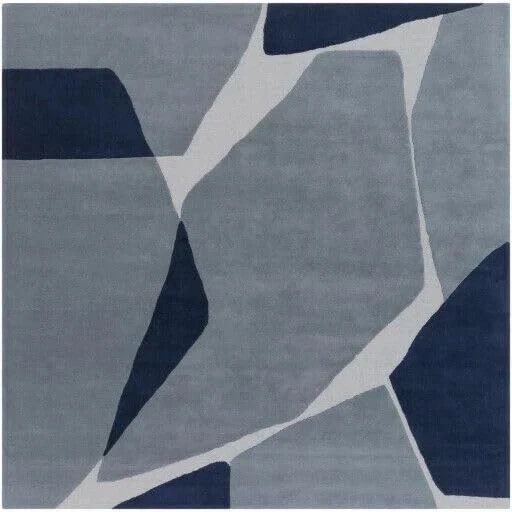 Multicolor Hand-Tufted Hand Med Carpet 100% Soft Wool Study Room