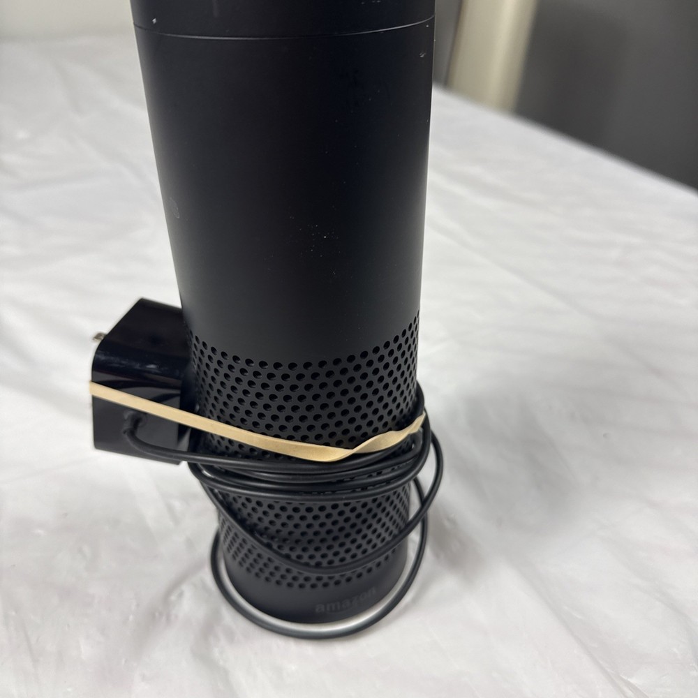 Amazon Echo Black Tower 1st Generation Alexa Smart Speaker, Works