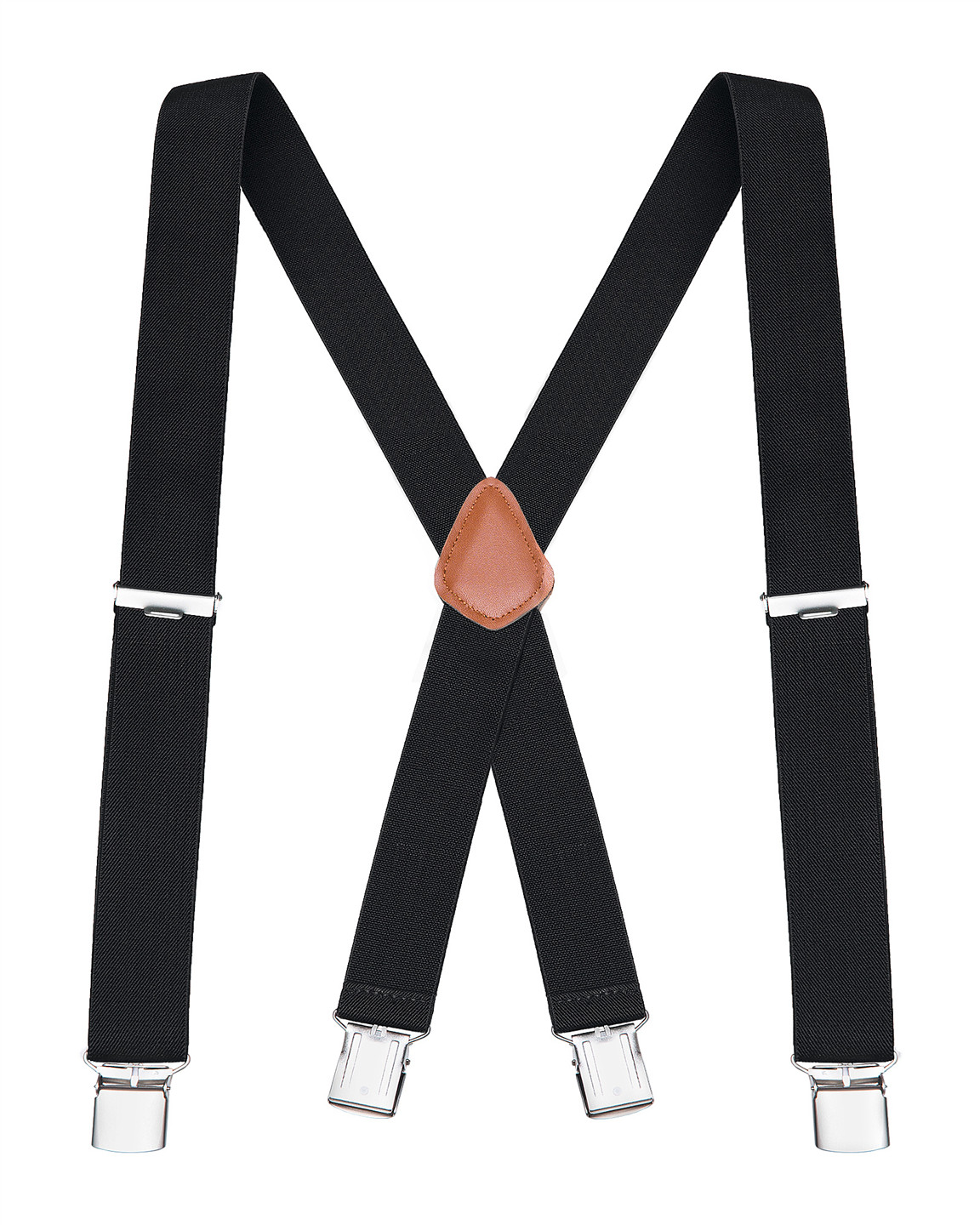Buyless Fashion Suspenders for Men 48" Elastic Adjustable Straps 1 1/4" X Back