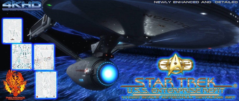 U.S.S. Enterprise-Refit 1/1000 Scale Ultimate Detailing Set
