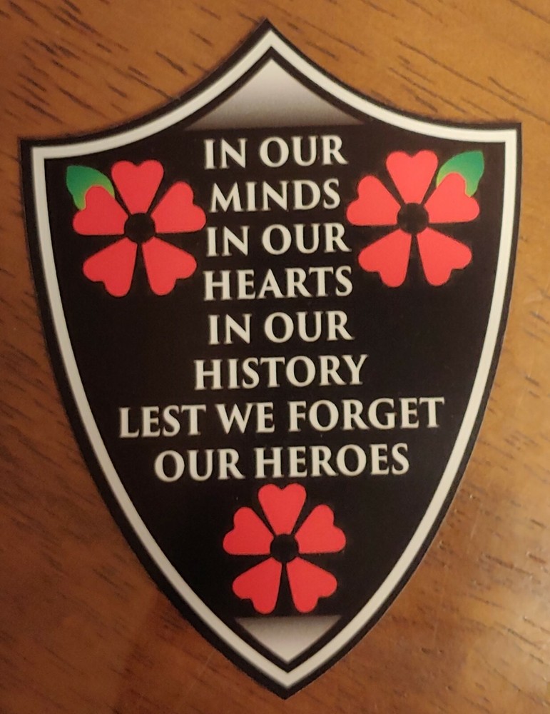 Canada In Our Hearts Support Troops Heroes Decal (4")