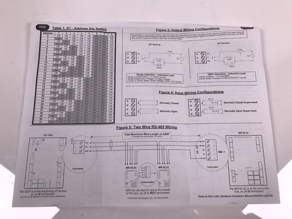 RS2 Technologies MR52 Dual Reader Interface Module / Mercury