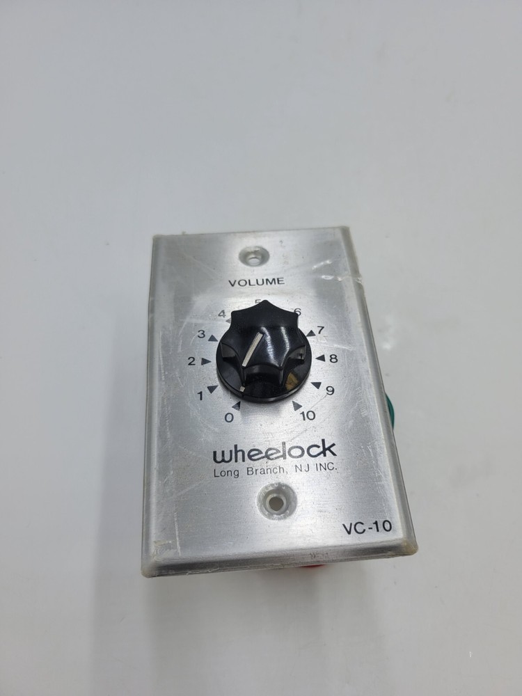 Wheelock VC-10 Volume Control Wall Mount Black Knob 10 Watt for Paging System