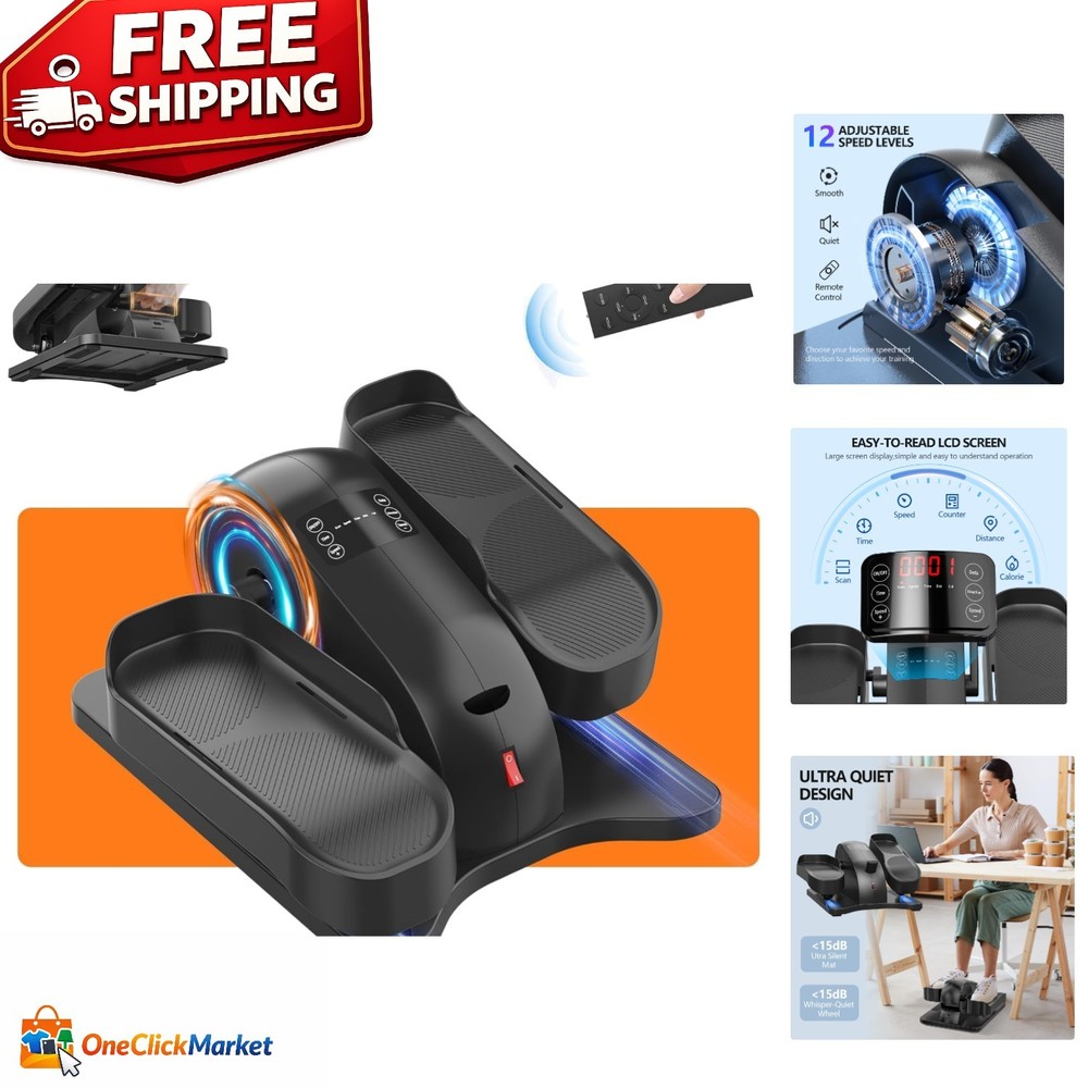Magnetic Resistance Mini Elliptical with Remote – Compact Home Exercise Solution
