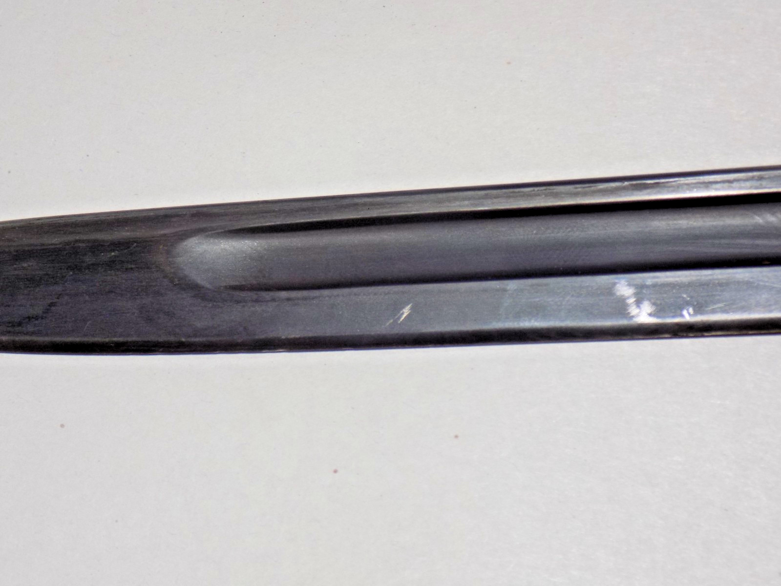 A++ P1907/7907 British Crown-Sanderson Enfield WW1 Bayonet W/Mk1 LeatherScabbard