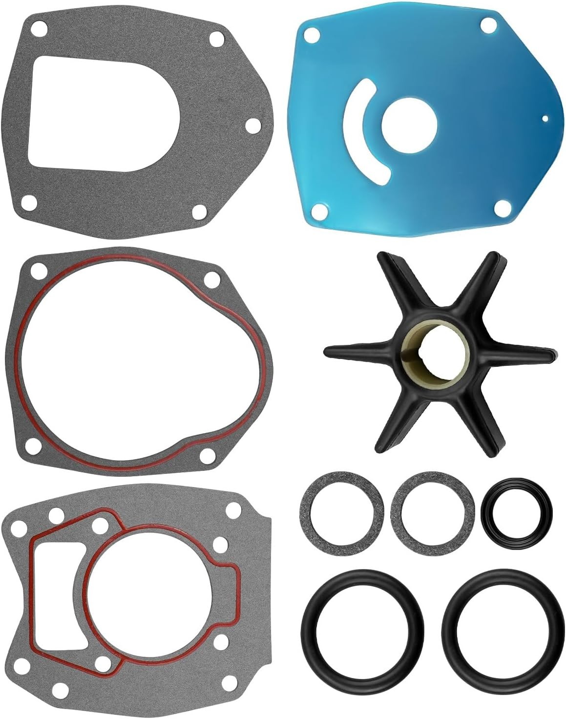 Water Pump Impeller for Mercury Mariner Outboards Replace 47-8M0100526 8M0100526