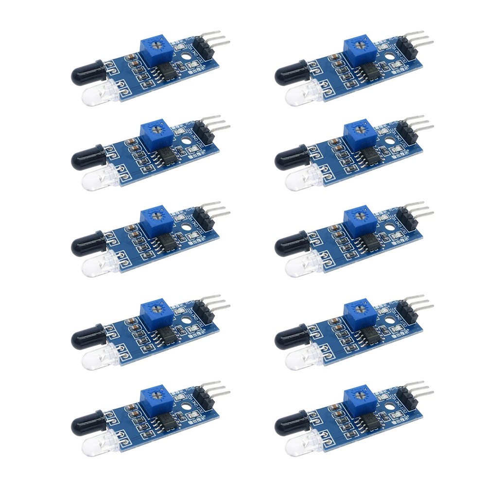 For Smart Car Robot 10pcs IR Infrared Obstacle Avoidance Sensor Module Part