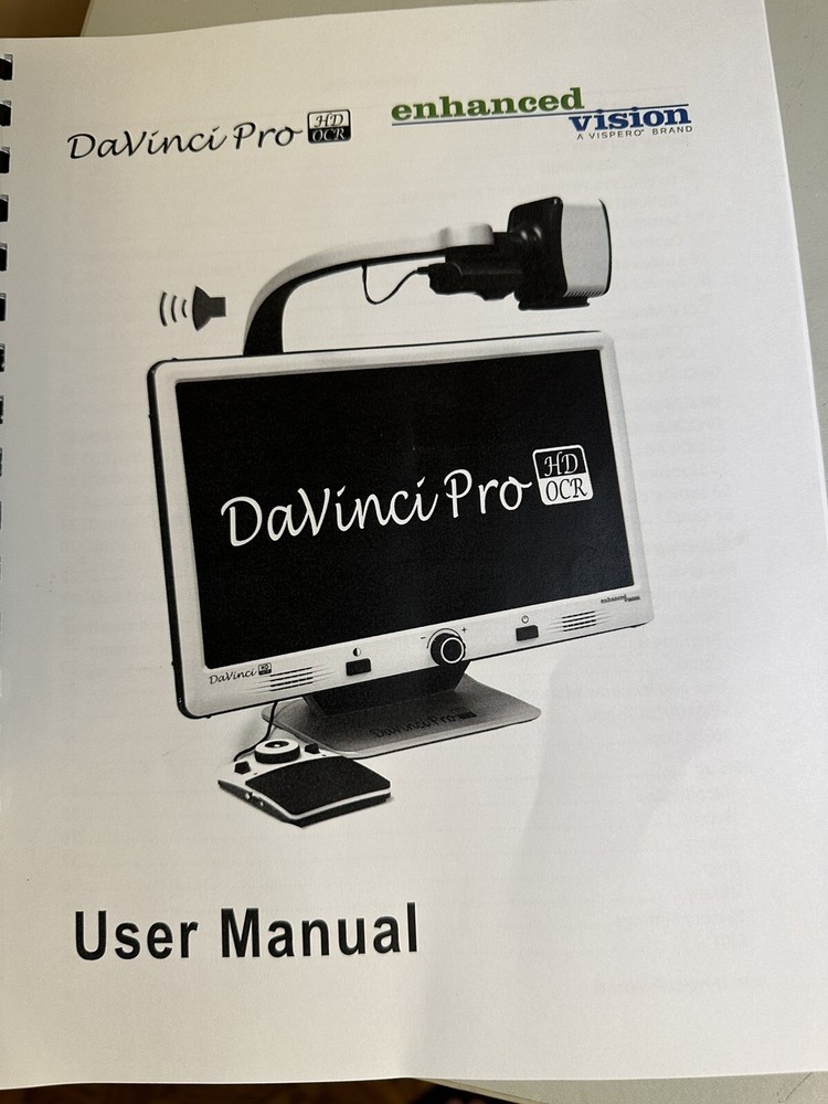 Enhanced Vision Davinci PRO HD 24" LCD Low Vision Magnifier + Full Page OCR