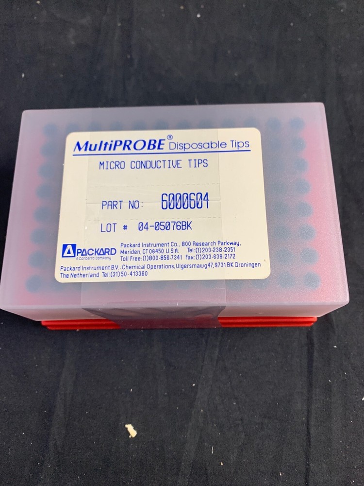 PACKARD MultiPROBE Small Conductive Disposable Pipette Tips 6000606 96/Pack
