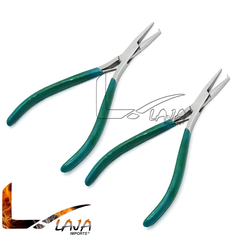 2 Pcs 5 1/2" Mini Split Ring Pliers New Style With PVC Grips