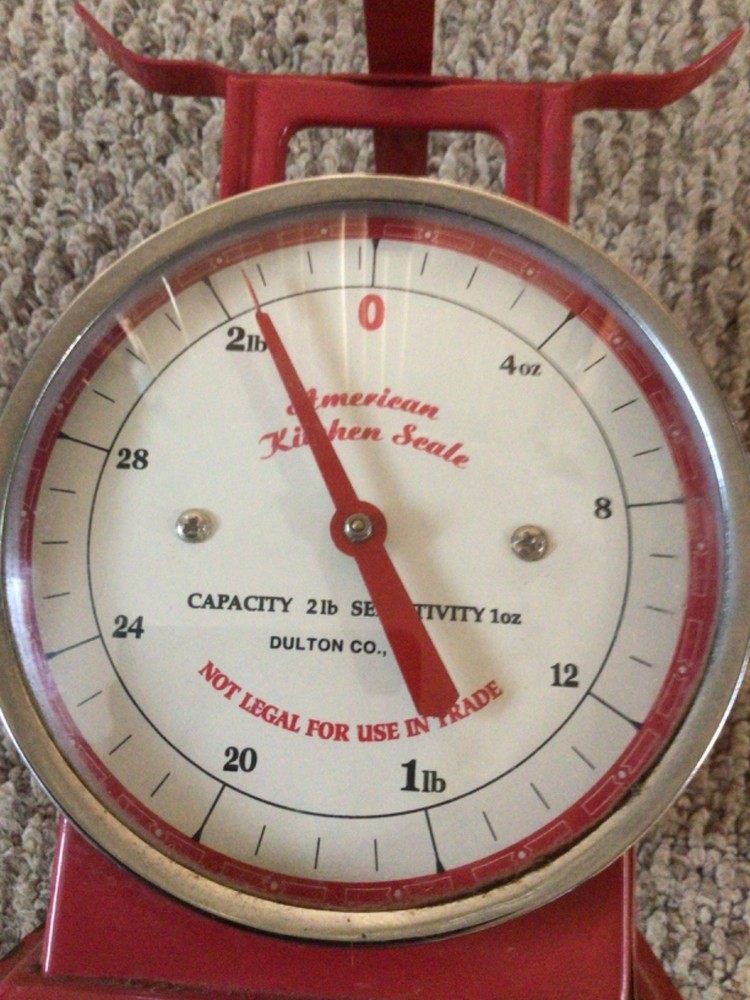 American Kitchen Scale Dulton Co. 2lb Capacity 1oz Sensitivity