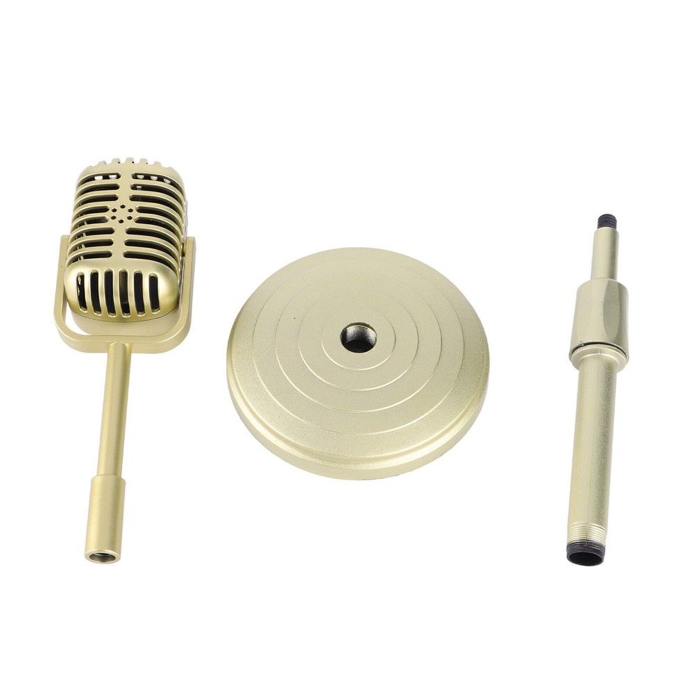 Simulation Old Fashioned Microphone Model with Stable Base and Support Rod Retro