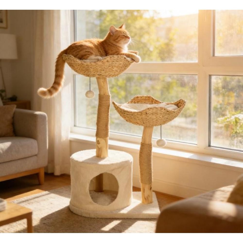 Cat Tree Tower Multi-Level w/Scratching Posts, Bed & Toy, Free Shipping