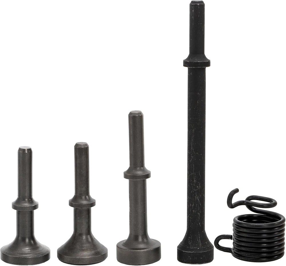Air Hammer Attachments for Pneumatic Tools Air Chisel Bits 0.401" Shank +Spring