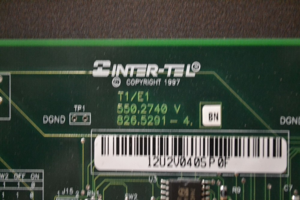 Inter-tel Intertel Axxess T1/E1 550.2740 PRI T1 E1