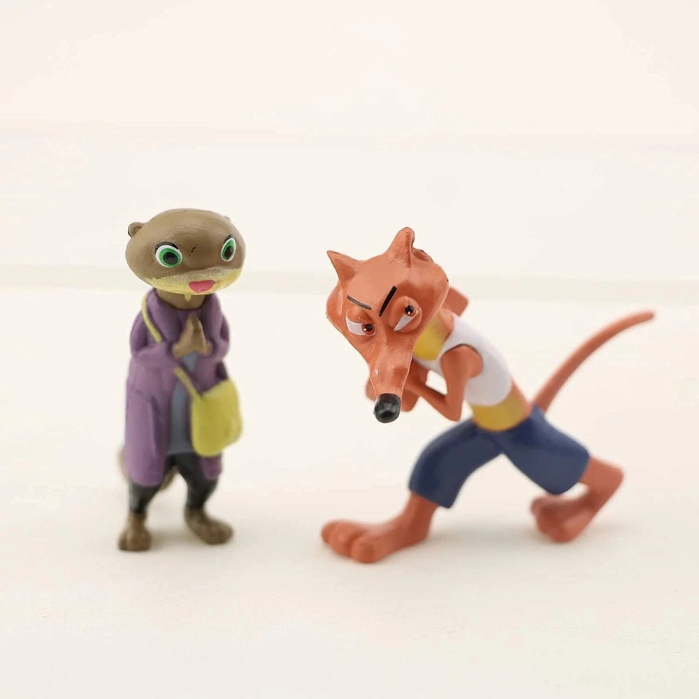 Zootopia Animals Dolls Figures Cake Topper Party Toys Gift - 12 Pcs Set
