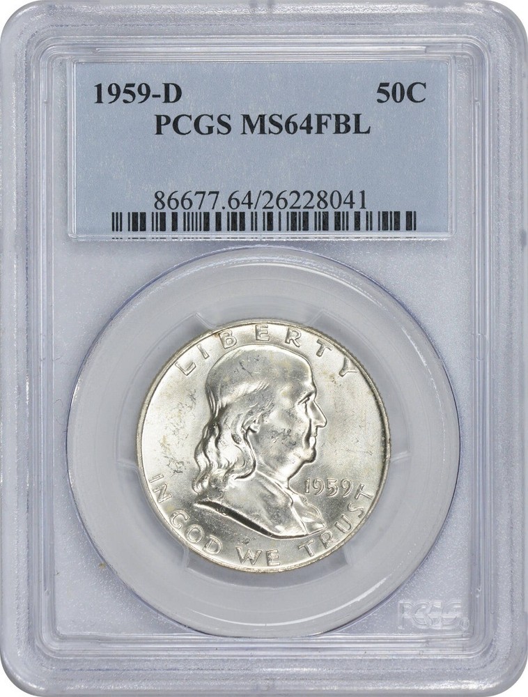 1959-D Franklin Half Dollar MS64FBL PCGS