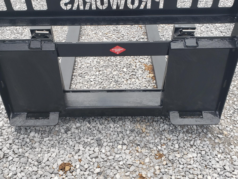48" 4,000 Pound Pallet Forks Attachment Fits Skid Steer Quick Attach Loader