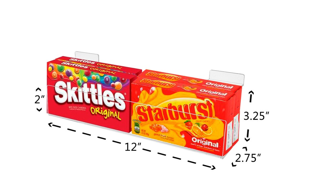 Display Rack Slatwall Wall Mount 12" J Shelf Floating Effect