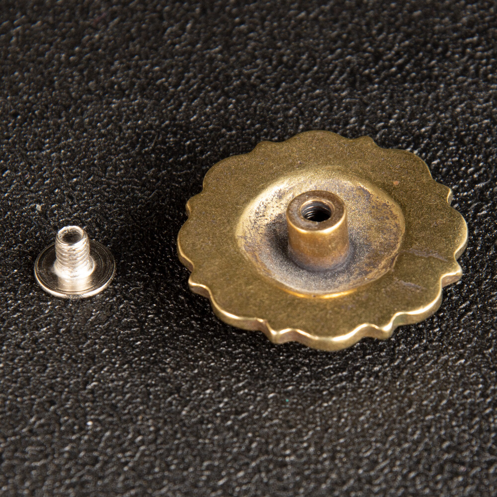 Floral Concho Screw Back Ornament