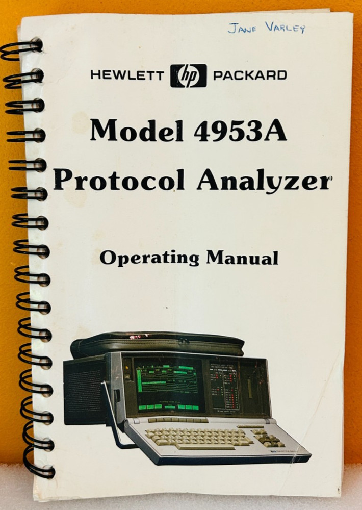 HP 04953-90005 1984 Model 4953A Protocol Analyzer Operating Manual.