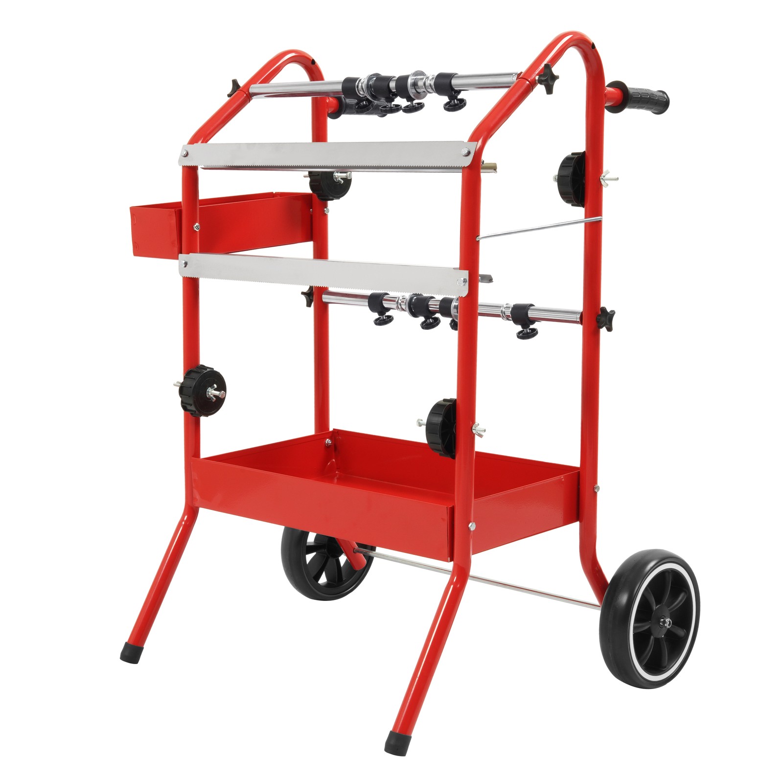 18" Mobile Multi-Roll Masking Machine Dispenser w/ 2 Paper Bars for Auto Body