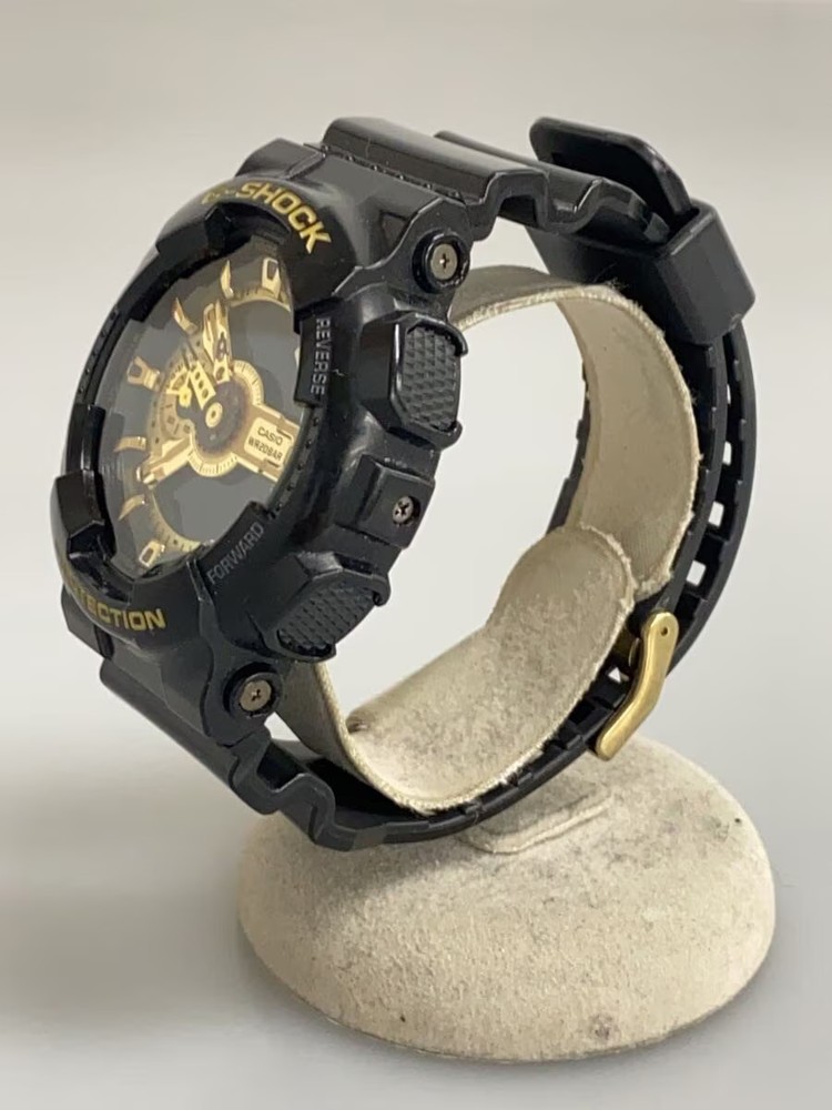 CASIO Quartz Watch G SHOCK Digital Analog Rubber BLK BLK SS