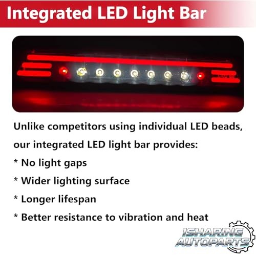 LED Third for 2009 2010 2011 2012 2013 Rear Cargo 1 pc 3rd Brake Cargo Light