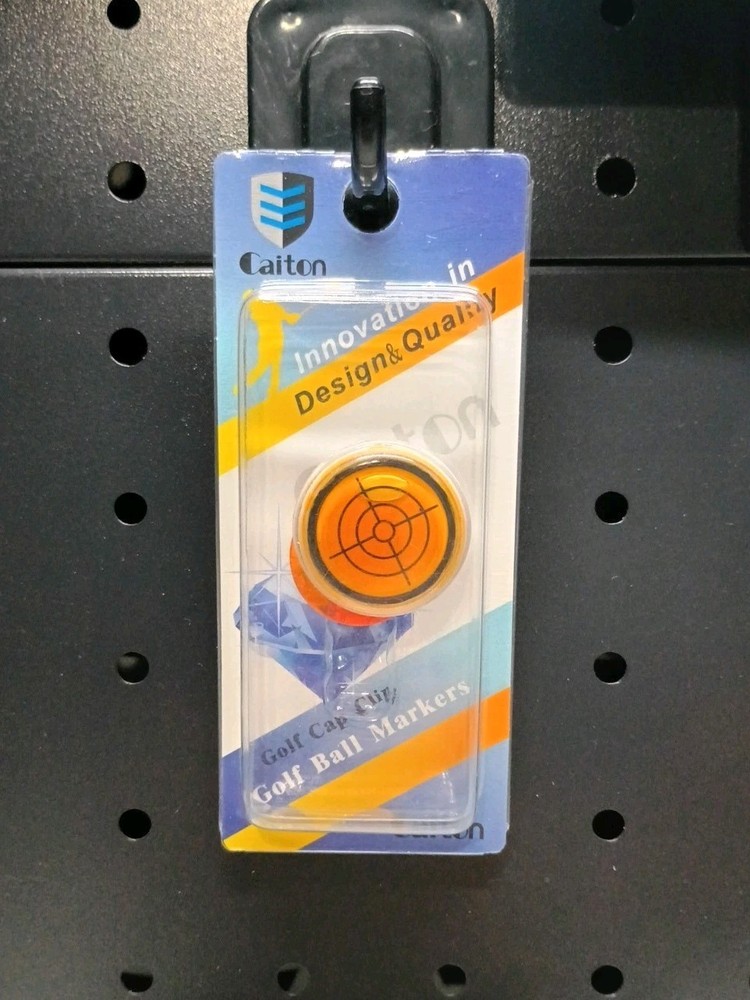 1 piece Golf Ball Marker Round Level Cap Clip Mark with Level Function