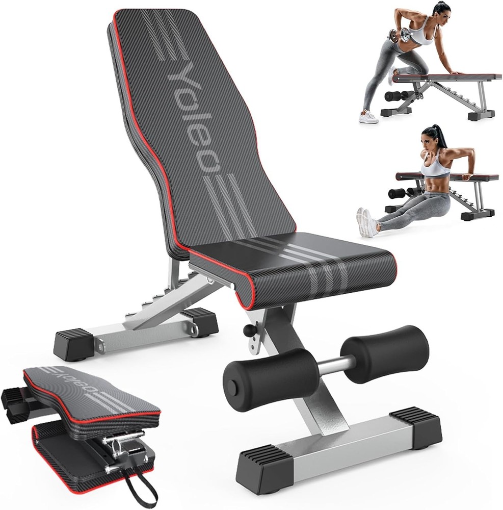Versatile Incline Decline Flat Bench - Adjustable Options