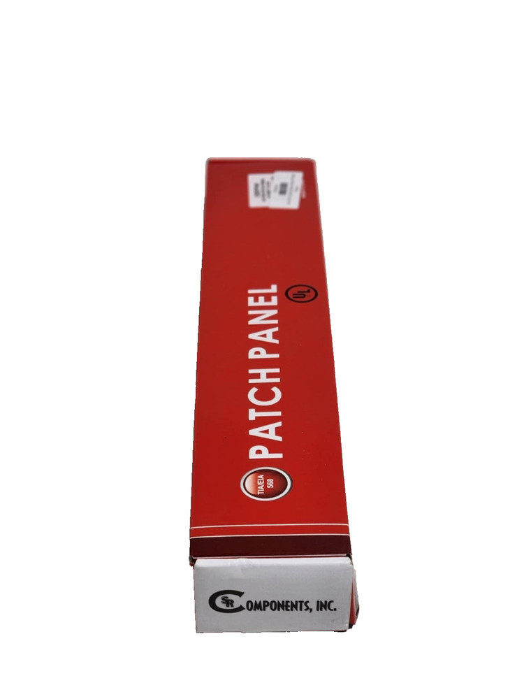 SR Components CAT5e 48-PORT RACK-MOUNT PATCH PANEL NEW.