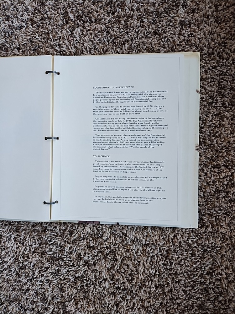 1975 Scott Stamp Album 1976 American Bicentennial United States Binder
