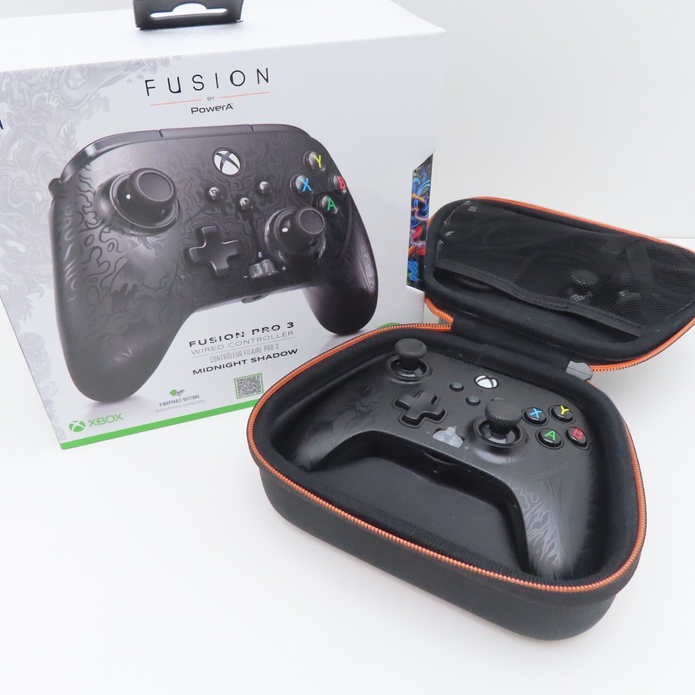 PowerA Fusion Pro 3 Midnight Shadow Wired Mappable Controller for Xbox
