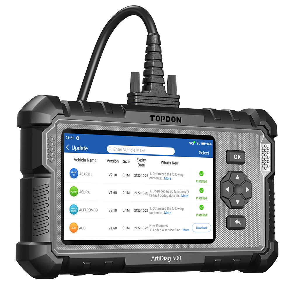 2025 TOPDON AD500 OBD2 Scanner Engine ABS SRS Code Reader Car Diagnostic Tool