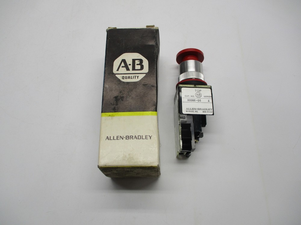 ALLEN BRADLEY 800MR-D6D2K RED PUSHBUTTON NSMP