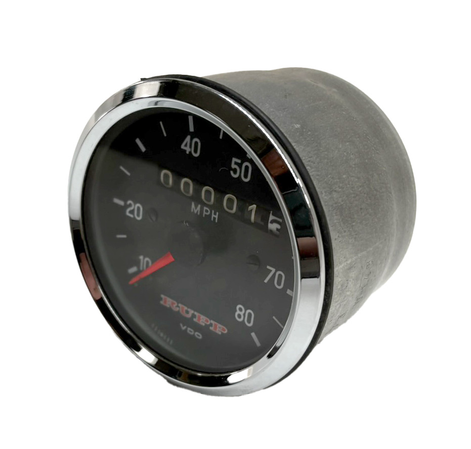 NOS Rupp Snowmobile Speedometer W=1.45