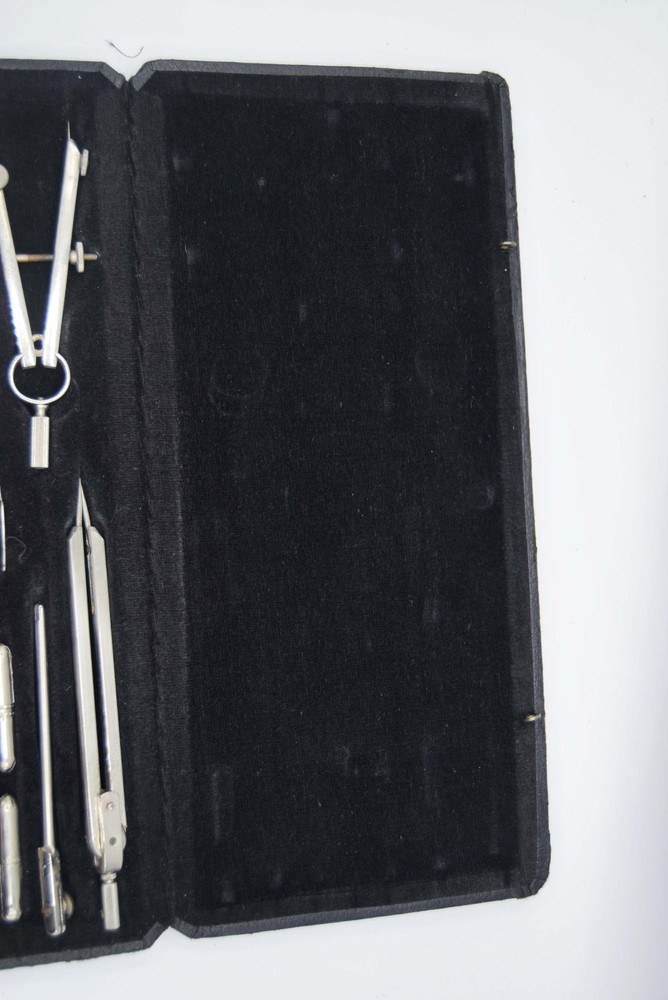 Antique Anker Drawing Instrument COMPLETE Set - Precision Compass Technical