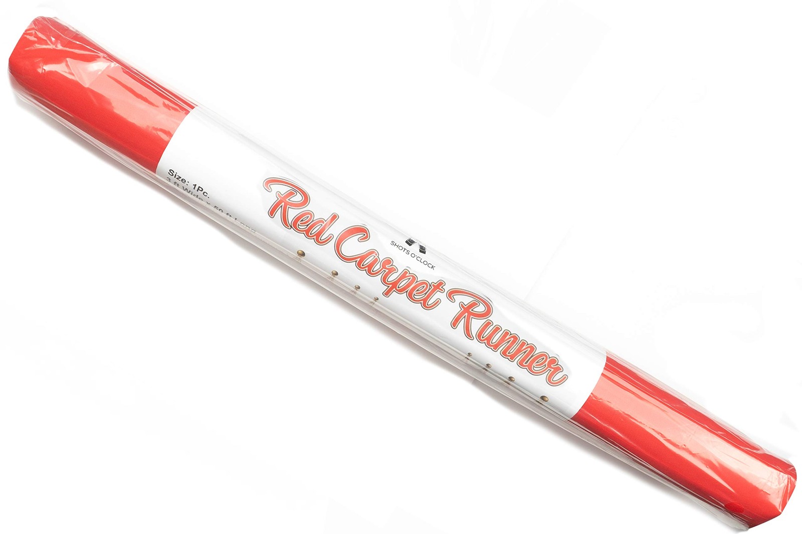 Red Carpet Floor Runner Hollywood Party Decoration Fabric 70 GSM (Red, 3 x 50...